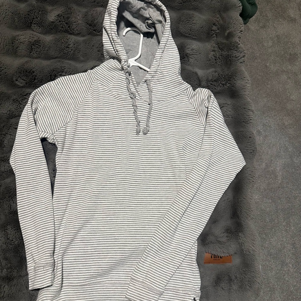 Striped Gray Hoodie